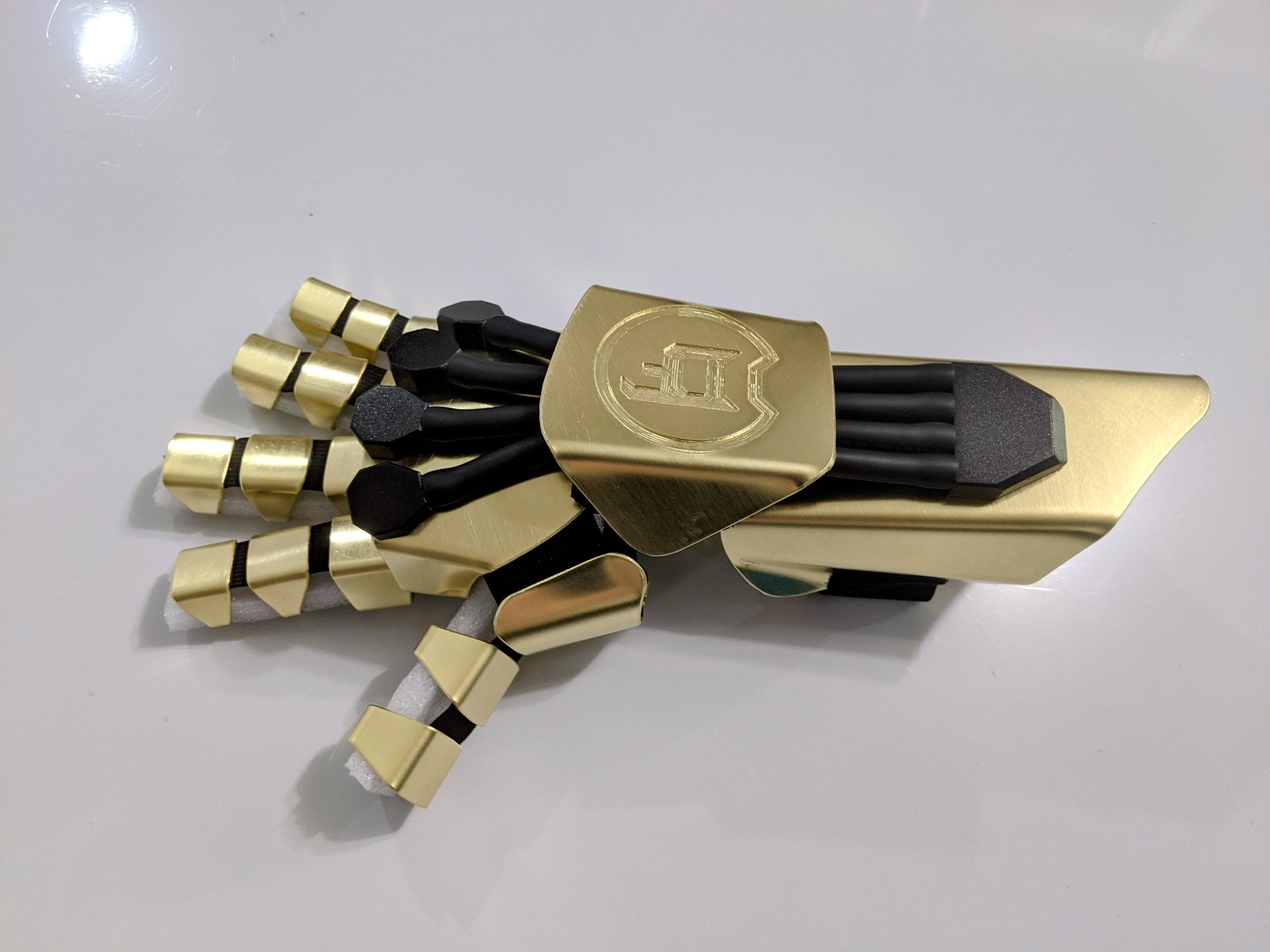 Cyber Armour Glove - Deluxe Brass Version